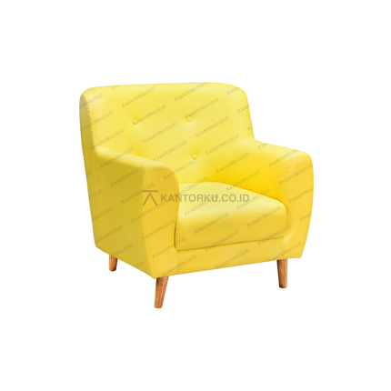 Sofa satu dudukan Harold Zura bahan Oscar berkualitas – kantorku.co.id