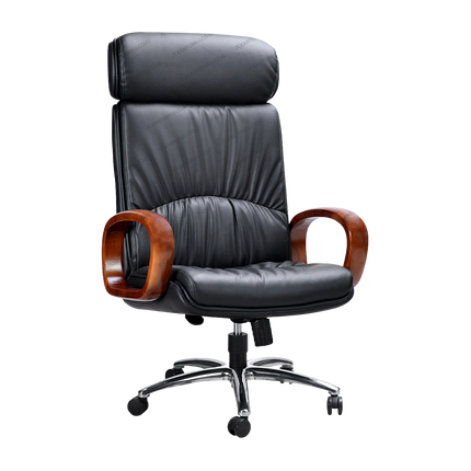 Kursi Direktur Savello Soliter HKCA Leather nuansa mewah dengan sentuhan klasik
