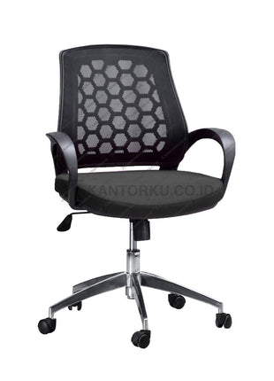 Kursi kerja Savello Spider GA modern dengan sandaran jaring – kantorku.co.id