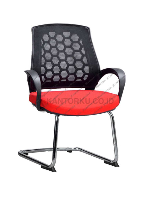 Kursi hadap Savello Spider VA chrome metal elegan – Kantorku