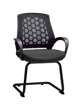 Kursi hadap Savello Spider V elegan dengan kaki cantilever – Kantorku