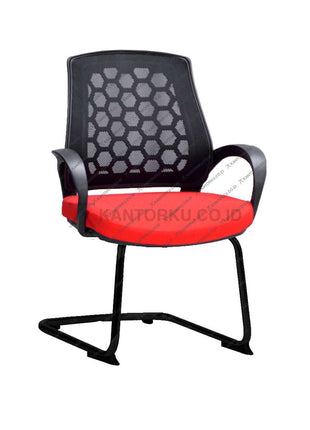 Kursi kerja Savello Spider V powder coating hitam modern – kantorku.co.id