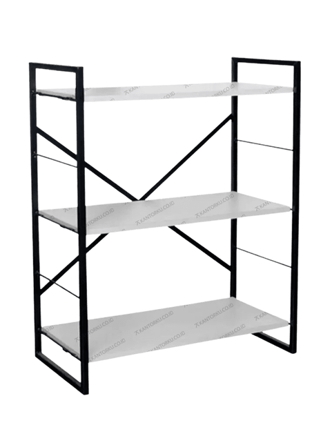 Rak besi Grey Rack S bergaya industrial modern – Kantorku