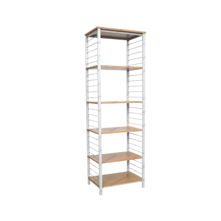 Rak besi Maple Rack L lima tingkat bergaya industrial – Kantorku