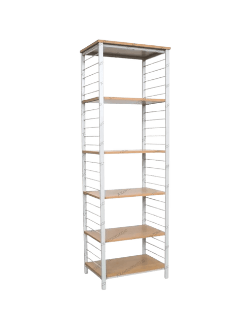 Rak besi Maple Rack L lima tingkat bergaya industrial – Kantorku