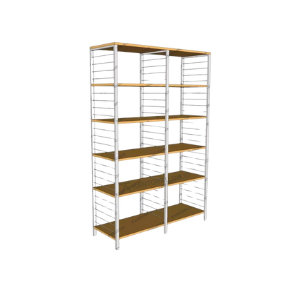 Rak besi Maple Rack L HD lima tingkat kokoh – Kantorku