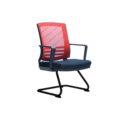 Kursi kerja Savello Supertop V kaki cantilever elegan hitam – kantorku.co.id