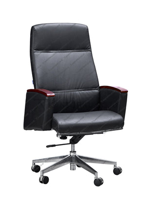Indachi Tello I AL Leather kursi direktur dengan frame kaki alumunium kokoh – kantorku.co.id
