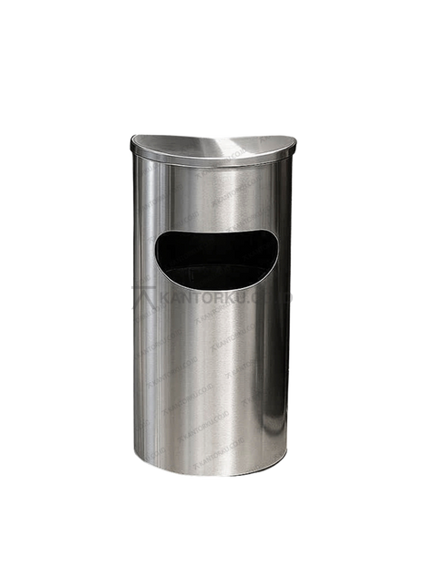 Tempat sampah setengah lingkaran stainless untuk area kantor – kantorku