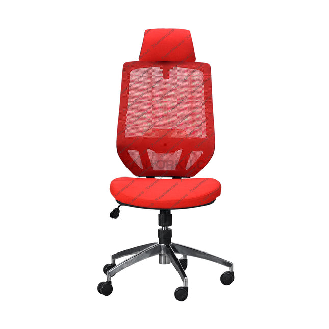 Kursi Kantor Savello Tiro HA ergonomis dengan kaki aluminium elegan – Kantorku
