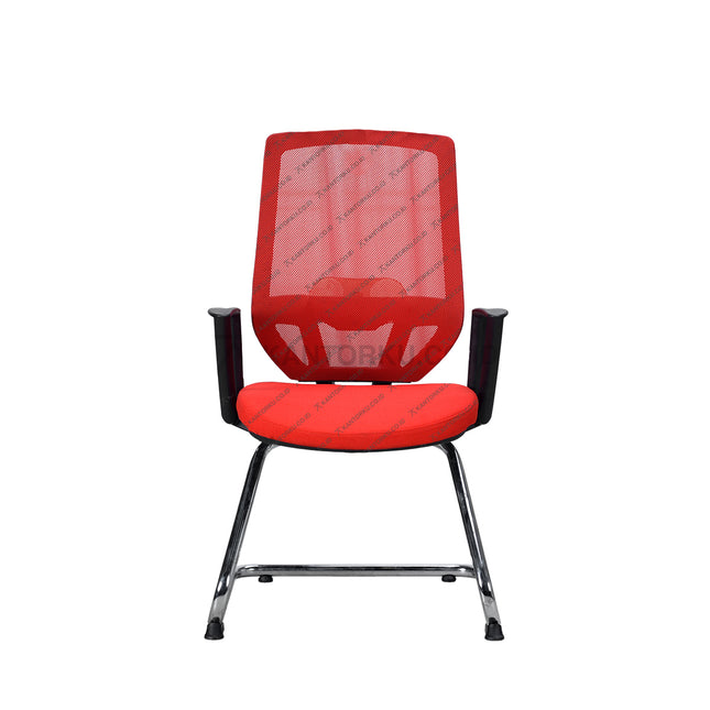 Kursi Hadap Savello Tiro VT0A ergonomis dengan kaki chrome elegan – Kantorku