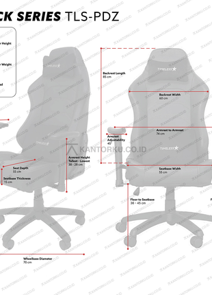 Kursi ergonomis modern Timeless Star dengan fitur fleksibel – Tersedia di kantorku.co.id