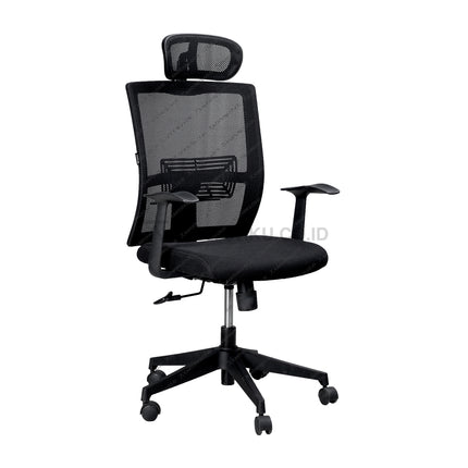 Kursi kerja Ergotec TM 102 XA ergonomis dengan sandaran kepala adjustable dan fitur tilting Kantorku.co.id