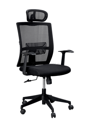 kursi kerja ergonomis dengan sandaran kepala adjustable