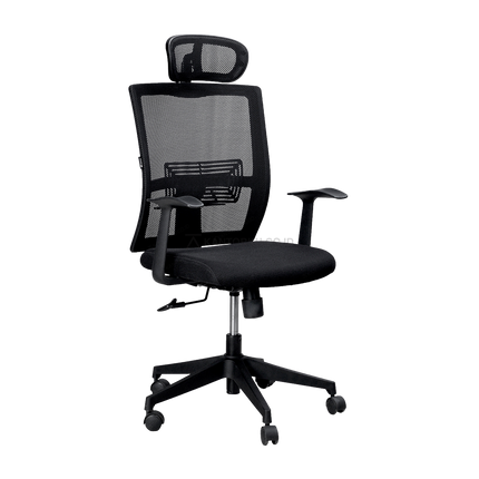 kursi kerja ergonomis dengan sandaran kepala adjustable