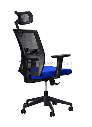 Kursi kantor Ergotec TM 102 X B dengan material mesh dan fabric berkualitas tinggi Kantorku