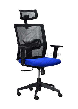 Kursi kerja Ergotec TM 102 X B ergonomis dengan sandaran kepala adjustable dan fitur tilting Kantorku.co.id