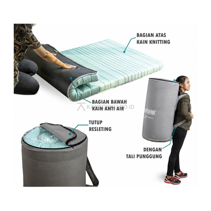 Travel Bed Tosca 8 cm dengan tas gendong praktis