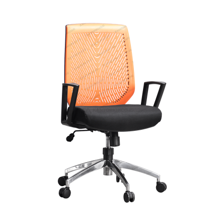 kursi kerja elegan dengan desain minimalis dan mekanisme tilting control — kantorku.co.id