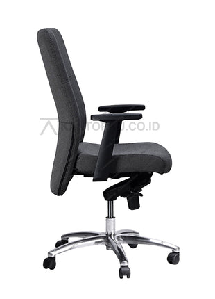 Kursi Kantor Ergonomis - Kursi Kerja desain Minimalis - Kursi Staff - Kursi Karyawan - kursi dengan roda , sandaran lengan, dan hidrolik - MORELLI - KANTORKU