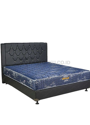Springbed Uniland Oxford Set tampak atas dengan finishing rapi – kantorku