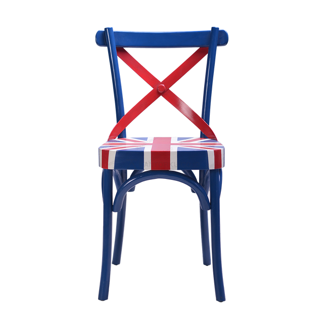 kursi makan union jack jakarta desain retro unik Tersedia di Kantorku