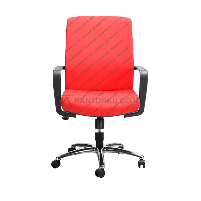 Kursi Staff Savello ergonomis dengan sandaran tinggi dan kaki aluminium – Kantorku