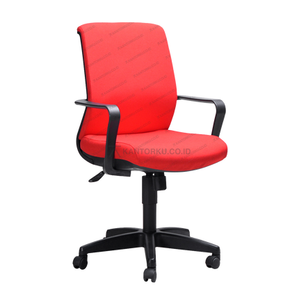 Kursi kerja Savello desain modern dengan kaki hitam minimalis – kantorku.co.id