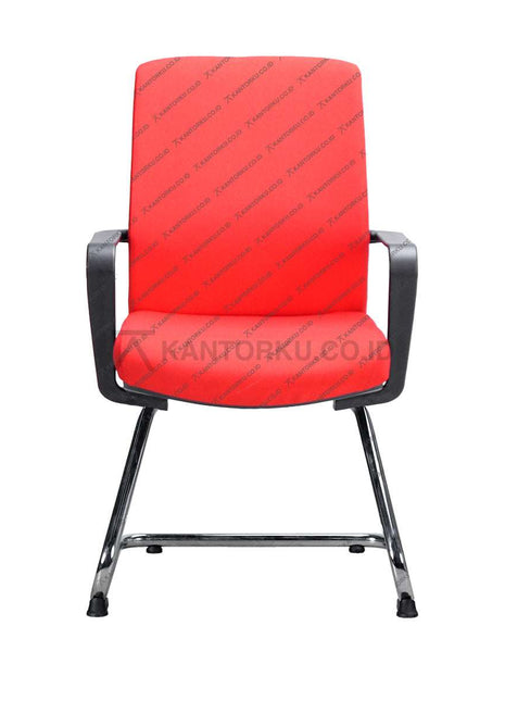 Kursi Hadap Savello Urbana VA ergonomis dengan kaki chrome elegan – Kantorku