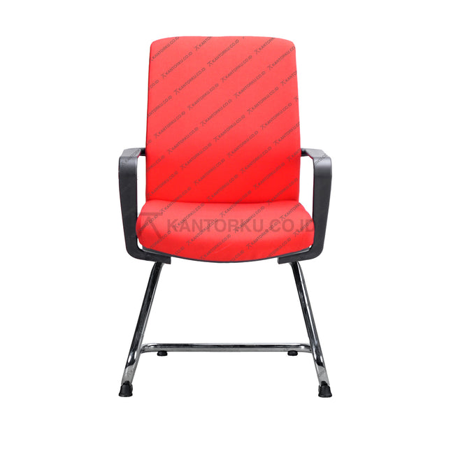 Kursi Hadap Savello Urbana VA ergonomis dengan kaki chrome elegan – Kantorku