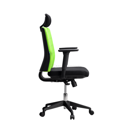 kursi direktur premium Indachi Vasco I kaki nylon kuat elegan Tersedia di Kantorku — Furniture Jakarta