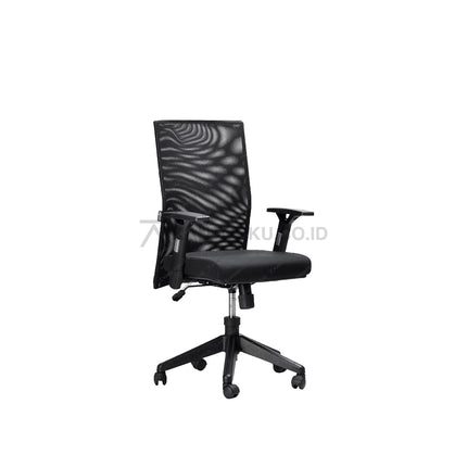Kursi Kantor Ergonomis - Kursi Kerja desain Minimalis - Kursi Staff - Kursi Karyawan - kursi dengan roda , sandaran lengan, dan hidrolik - desain elegan harga ramah di kantong - ERGOTEC - KANTORKU