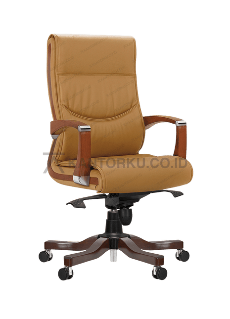 Ichiko Verino I WD HDT Leather kursi kerja premium sandaran tinggi ergonomis — kantorku.co.id