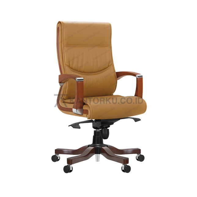 Ichiko Verino I WD HDT Leather kursi kerja premium sandaran tinggi ergonomis — kantorku.co.id