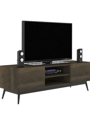 Rak TV Expo VR 1431 desain minimalis modern dengan kaki metal ramping – kantorku