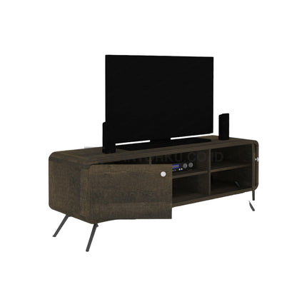 Rak televisi Expo VR 1432 dengan ruang penyimpanan terbuka dan tertutup – kantorkudotcodotid