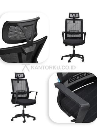 Kursi kantor Inco Vino I elegan dengan kombinasi kenyamanan dan desain inovatif – temukan di kantorku.co.id