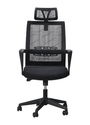 Kursi kantor Inco Vino I dengan sandaran kepala ergonomis dan desain modern – tersedia di KANTORKU