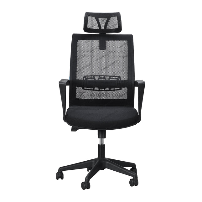 Kursi kantor Inco Vino I dengan sandaran kepala ergonomis dan desain modern – tersedia di KANTORKU