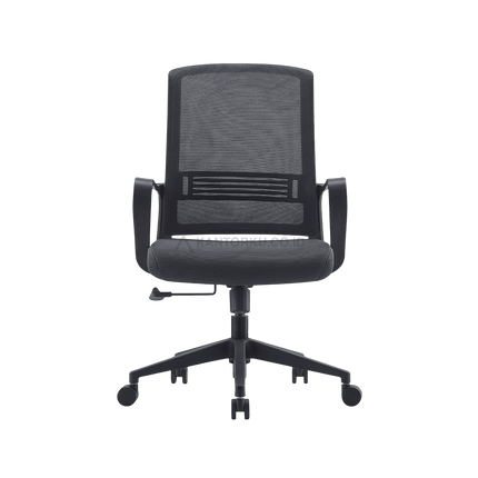 Kursi kerja FIRM desain modern dengan sandaran mesh breathable. Tersedia di Kantorku