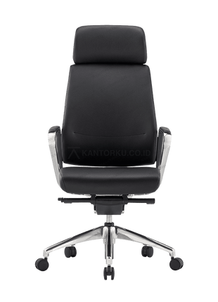 Kursi kerja FIRM dengan sandaran punggung ergonomis dan armrest aluminium elegan - Tersedia di Kantorku.co.id