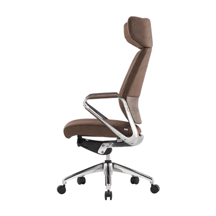 FIRM kursi kantor premium dengan kombinasi bahan aluminium dan veneer kayu - Tersedia di Kantorku.co.id