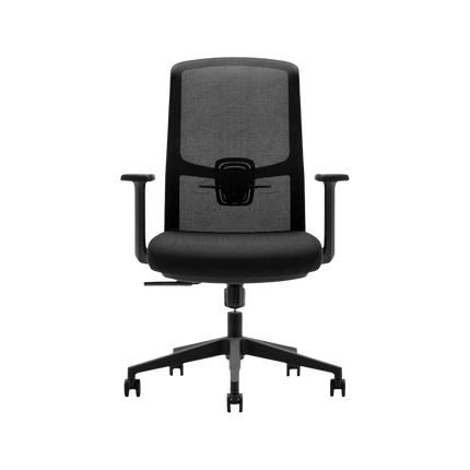 Kursi kerja ergonomis FIRM VOS Swivel dengan sistem lumbar terbaru. Tersedia di Kantorku.