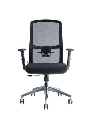 Kursi kantor FIRM VOS Swivel desain modern dan sandaran mesh ringan. Tersedia di Kantorku.