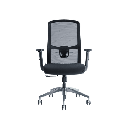 Kursi kantor FIRM VOS Swivel desain modern dan sandaran mesh ringan. Tersedia di Kantorku.