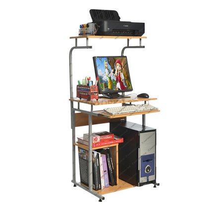 Meja komputer Lunar H 905 ukuran sedang dengan desain praktis dari kantorku.co.id