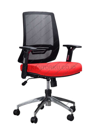 Kursi Kantor Ergonomis - Kursi Kerja desain Minimalis - Kursi Staff - Kursi Karyawan - kursi dengan roda, sandaran lengan, dan tuas hidrolik -  - SAVELLO XILO - KANTORKU