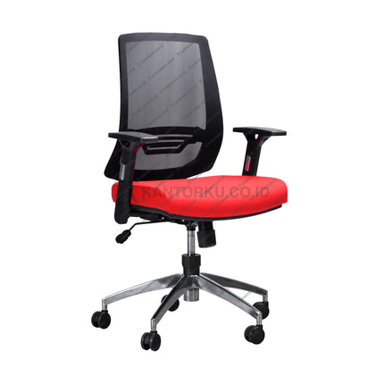 Kursi Kantor Ergonomis - Kursi Kerja desain Minimalis - Kursi Staff - Kursi Karyawan - kursi dengan roda, sandaran lengan, dan tuas hidrolik -  - SAVELLO XILO - KANTORKU