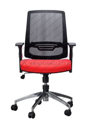 Kursi Kantor Ergonomis - Kursi Kerja desain Minimalis - Kursi Staff - Kursi Karyawan - kursi dengan roda, sandaran lengan, dan tuas hidrolik -  - SAVELLO XILO - KANTORKU