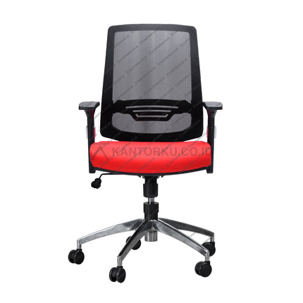 Kursi Kantor Ergonomis - Kursi Kerja desain Minimalis - Kursi Staff - Kursi Karyawan - kursi dengan roda, sandaran lengan, dan tuas hidrolik -  - SAVELLO XILO - KANTORKU